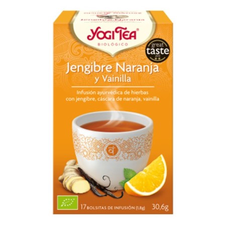 YOGI TEA JENGIBRE NARANJA Y VAINILLA