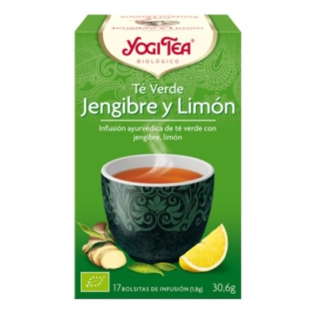 YOGI TEA TE VERDE JENGIBRE Y LIMÓN BIO (17 BOLSITAS)