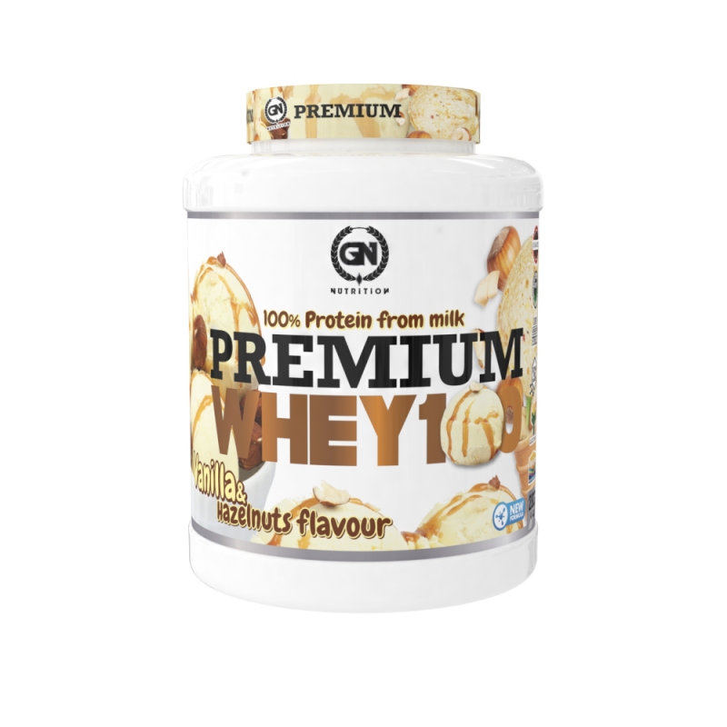 WHEY 100 premiun 2 kg - GN Nutrition Vainilla Y Avellana