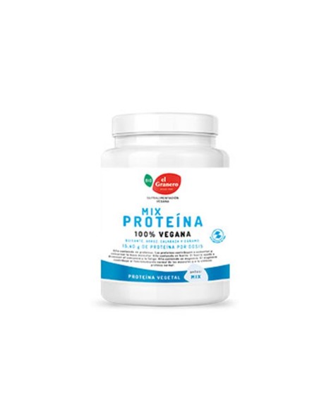 Mix Proteínas (Guisante, Arroz, Calabaza Tostada y Cáñamo) Bio, 500 g El Granero
