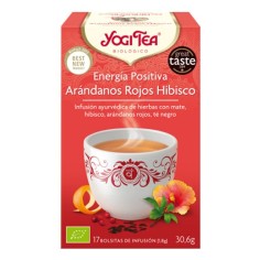 YOGI TEA ENERGIA POSITIVA ARANDANOS HIBISCO (17 BOLSITAS)
