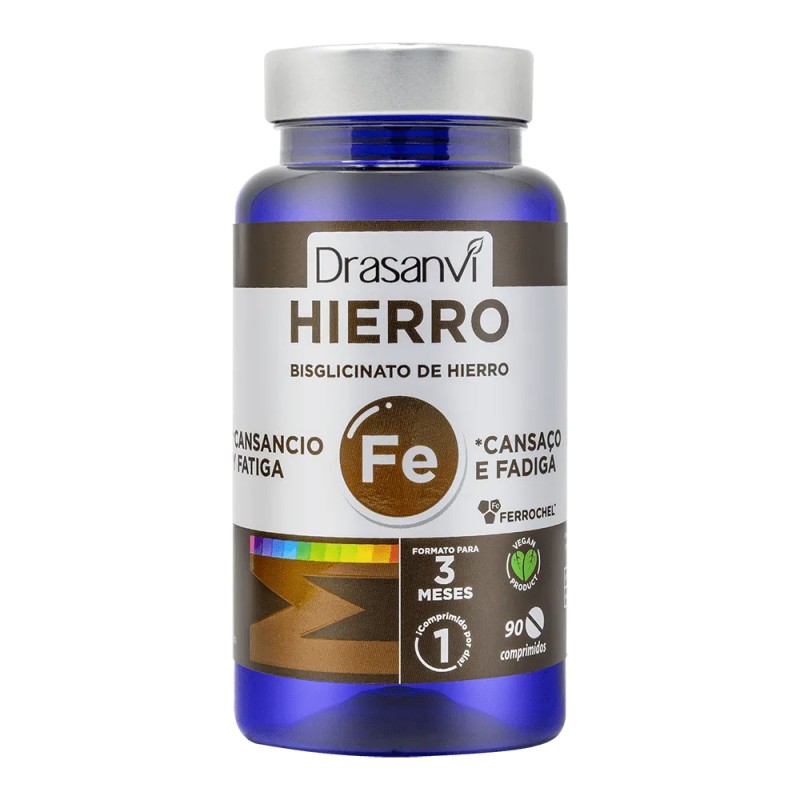 Mineral Bisglicinato de Hierro Ferrochel 90 Comprimidos Drasanvi