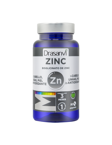 Mineral Bisglicinato de Zinc 90 Comprimidos Drasanvi